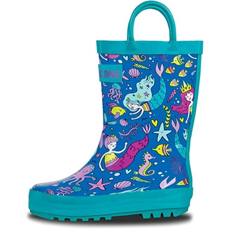 Lone Cone Rain Boots with Easy-On Handles in Fun Patterns for Toddlers and Kids Bootiful Mermaids 12 Little Kid
Lone Cone Rain Boots with Easy-On Handles in Fun Patterns for Toddlers and Kids Bootiful Mermaids 12 Little Kid