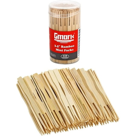 Bamboo Forks 3.5 Inch 110pc Mini Food Picks/Bamboo Fruit Picks/Mini Cocktail Forks/Party Forks/Buffet Mini Forks/Two Pr
Bamboo Forks 3.5 Inch 110pc Mini Food Picks/Bamboo Fruit Picks/Mini Cocktail Forks/Party Forks/Buffet Mini Forks/Two Pr