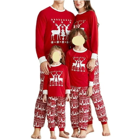 Huakaishijie Parent-child Christmas Outfit Elk Flower Print Long Sleeve Christmas Pajama Set Sleepwear
Huakaishijie Parent-child Christmas Outfit Elk Flower Print Long Sleeve Christmas Pajama Set Sleepwear