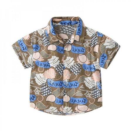 Clearance!Summer Kids Baby Boys Lapel Shirts Short Sleeve Print Thin Clothes for Boy Cotton Breathable Kids Tops Clothes 2-7Y
Clearance!Summer Kids Baby Boys Lapel Shirts Short Sleeve Print Thin Clothes for Boy Cotton Breathable Kids Tops Clothes 2-7Y