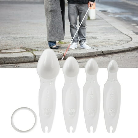 Kitchen Measuring Spoon 4Pcs/Set Braille Measuring Spoon Cup Portable Kitchen Baking Tool Cooking Accessory
Kitchen Measuring Spoon 4Pcs/Set Braille Measuring Spoon Cup Portable Kitchen Baking Tool Cooking Accessory