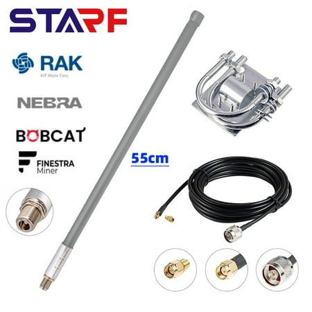 12dBi 868MHz Tuned LoRa Helium Omni Fiberglass Aerial N Female Antenna 915MHz