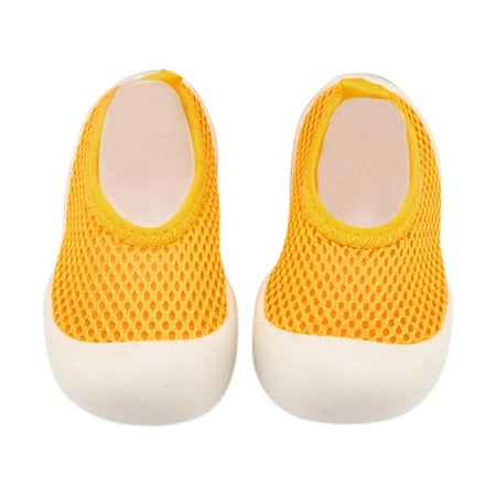 Baby Walking Shoes Kids Indoor First Walkers Elastic Mesh Color Socks Shoes Toddler Boy Sneakers Yellow 6 Months-12 Months
Baby Walking Shoes Kids Indoor First Walkers Elastic Mesh Color Socks Shoes Toddler Boy Sneakers Yellow 6 Months-12 Months
