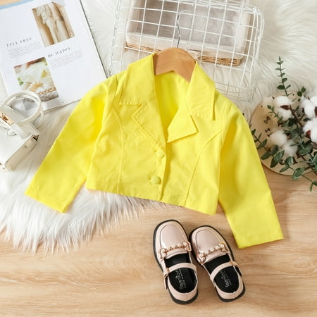 Cathalem Baby Gift Girl Toddler Kids Baby Girls Long Sleeve Turn Down Collar Solid Coat Jacket Shirt Tops A Star Is Born Outfit Childrenscostume Yellow 5-6 Years
Cathalem Baby Gift Girl Toddler Kids Baby Girls Long Sleeve Turn Down Collar Solid Coat Jacket Shirt Tops A Star Is Born Outfit Childrenscostume Yellow 5-6 Years