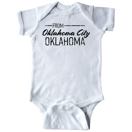 Inktastic From Oklahoma City Oklahoma in Black Distressed Text Gift Baby Boy or Baby Girl Bodysuit
Inktastic From Oklahoma City Oklahoma in Black Distressed Text Gift Baby Boy or Baby Girl Bodysuit