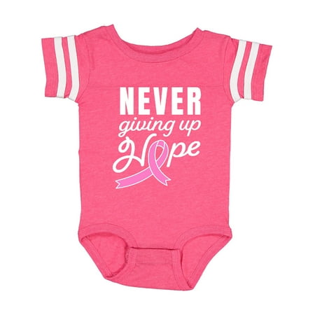 Inktastic Breast Cancer Awareness Never Giving up Hope Gift Baby Boy or Baby Girl Bodysuit
Inktastic Breast Cancer Awareness Never Giving up Hope Gift Baby Boy or Baby Girl Bodysuit