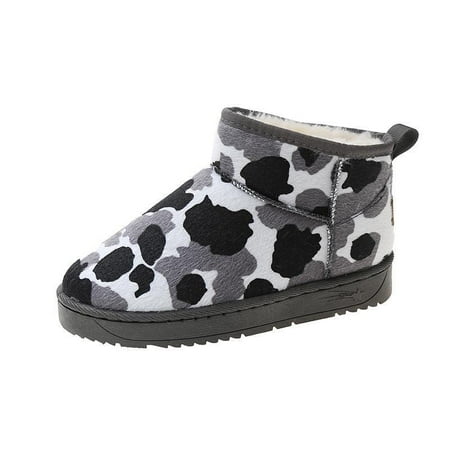 Round Toe Plush Inner Snow Boots Faux Leather Thick Sole Flat Ankle Boots Women s Footwear
Round Toe Plush Inner Snow Boots Faux Leather Thick Sole Flat Ankle Boots Women s Footwear