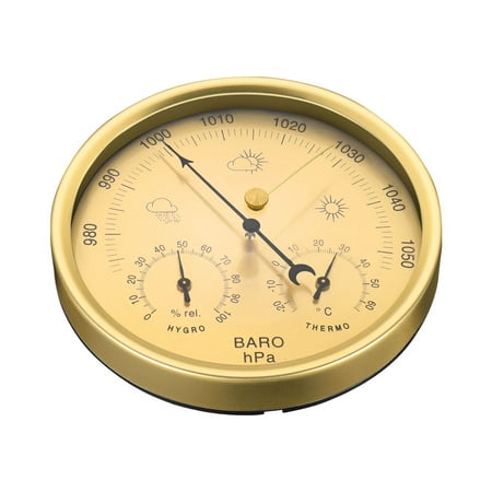 Yardwe Precision Aneroid 3 in 1 Barometer Weather Station Barometer Thermometer Hygrometer for Indoor and Outdoor Use with Stainless Steel Frame (Yellow)
Yardwe Precision Aneroid 3 in 1 Barometer Weather Station Barometer Thermometer Hygrometer for Indoor and Outdoor Use with Stainless Steel Frame (Yellow)