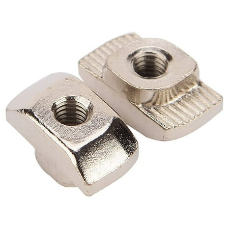50PCS M5 T Nut Nickel Plated Carbon Steel For 3030 Aluminum Profile