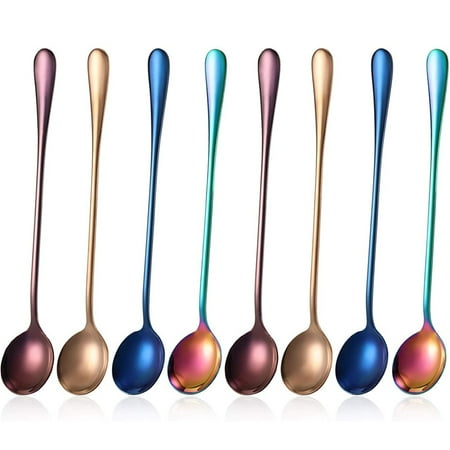 Long Handle Tea Spoon Stainless Steel Coffee Mixing Spoons Teaspoon for Mixing Coffee Cold Drink 8 Pieces
Long Handle Tea Spoon Stainless Steel Coffee Mixing Spoons Teaspoon for Mixing Coffee Cold Drink 8 Pieces