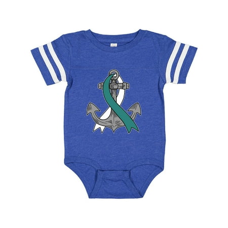 Inktastic Anchor with Teal and White Ribbon For Cervical Cancer Awareness Gift Baby Boy or Baby Girl Bodysuit
Inktastic Anchor with Teal and White Ribbon For Cervical Cancer Awareness Gift Baby Boy or Baby Girl Bodysuit