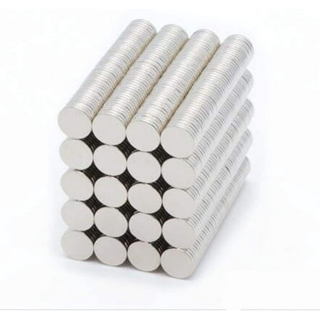 Egebert 100 PCS Round Refrigerator Magnets For Office Home Teaching DIY Scientific Crafts 7x1mm
