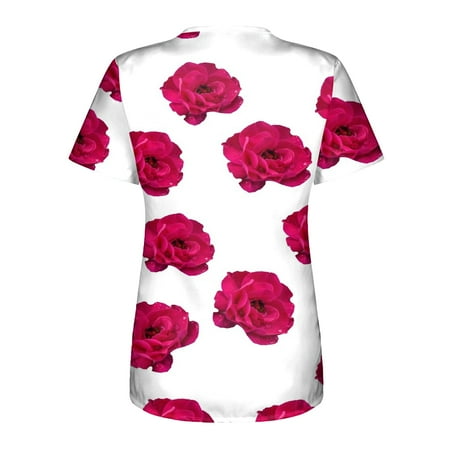 CHMORA Scrub Tops Women Print Print Nurse Uniforms for Women Short Sleeve V-Neck Shirts Tee Tops with Pockets
CHMORA Scrub Tops Women Print Print Nurse Uniforms for Women Short Sleeve V-Neck Shirts Tee Tops with Pockets