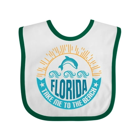 Inktastic Florida Vacation Take Me to the Beach Gift Baby Boy or Baby Girl Bib