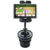 Unique Auto Cupholder and Suction Windshield Dual Purpose Mounting System for Garmin Nuvi 1310 - Flexible Holder System Includes Two Mount Options