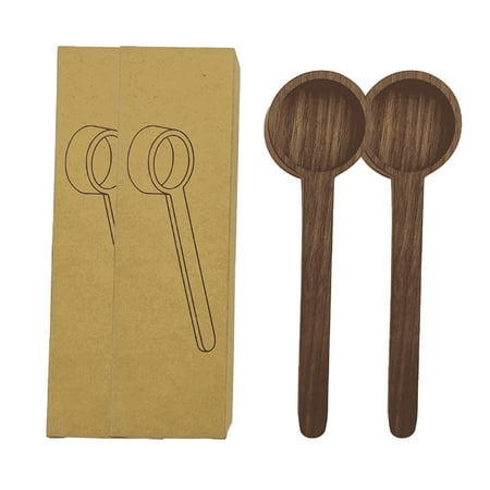 2 Pieces Wooden Coffee Scoop for Ground Coffee-Coffee Measuring Spoon in Black Walnut
2 Pieces Wooden Coffee Scoop for Ground Coffee-Coffee Measuring Spoon in Black Walnut
