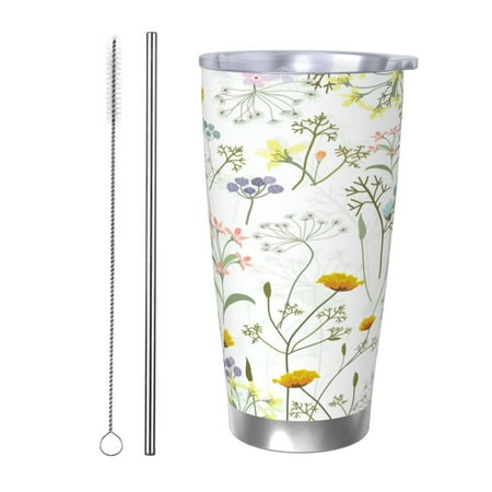 Qekee flower and leaf Print 20OZ Car Cup Stainless Steel Vacuum Insulated Tumbler Tumbler Cup With Lid And Straw Travel Coffee Mug-Straw Two-piece Set
Qekee flower and leaf Print 20OZ Car Cup Stainless Steel Vacuum Insulated Tumbler Tumbler Cup With Lid And Straw Travel Coffee Mug-Straw Two-piece Set