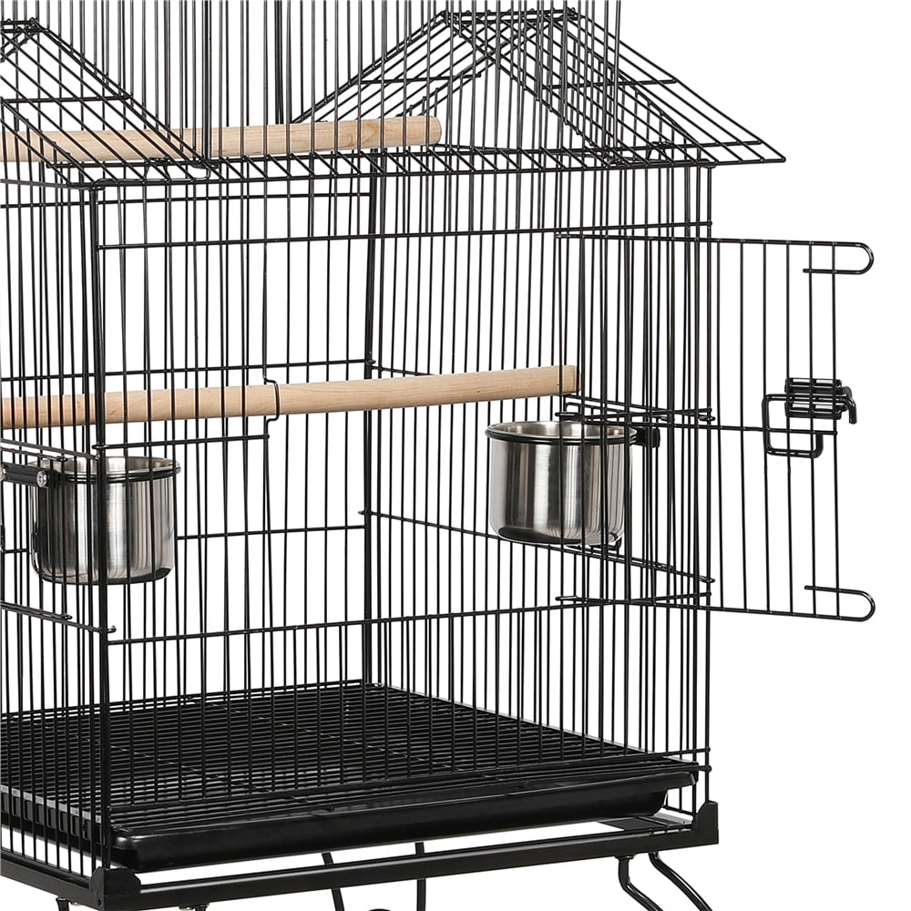 Buy Yaheetech 55 Rolling Standing Triple Roof Top Medium Parrot Cage