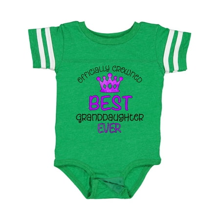 Inktastic Officially Crowned Best Granddaughter Ever Purple Crown Gift Baby Girl Bodysuit
Inktastic Officially Crowned Best Granddaughter Ever Purple Crown Gift Baby Girl Bodysuit