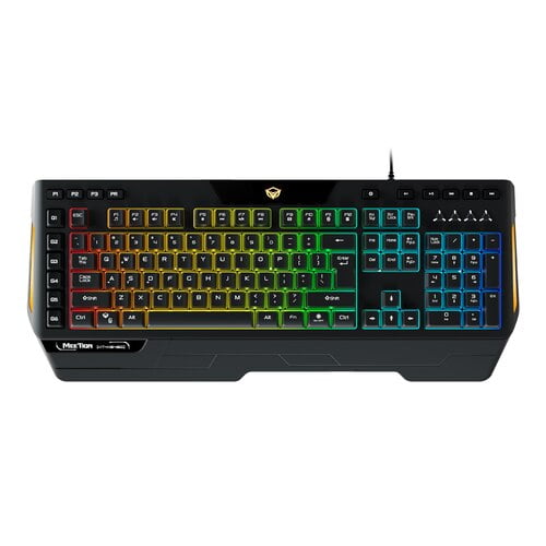 MEETION MT-K9420 RGB LED Backlit Wired Mechanical Gaming Keyboard | 104 Standard Keys with Macro Pro Membrane