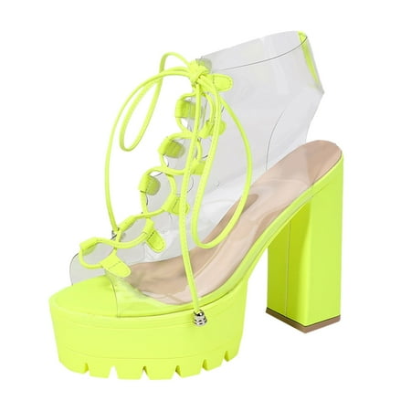 Hvyes Women Booties Candy Colors Lightweight Transparent Upper Lace Up High Heels Ankle Boots Green Boots women size 8.5
Hvyes Women Booties Candy Colors Lightweight Transparent Upper Lace Up High Heels Ankle Boots Green Boots women size 8.5