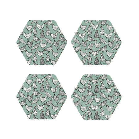 Fuzoiu Retro Rooster4 Print Leather Coasters Set Drink Coasters Set of 4 for Tabletop Protection Durable PVC Coasters Home Décor and Housewarming Gift-Hexagon
Fuzoiu Retro Rooster4 Print Leather Coasters Set Drink Coasters Set of 4 for Tabletop Protection Durable PVC Coasters Home Décor and Housewarming Gift-Hexagon