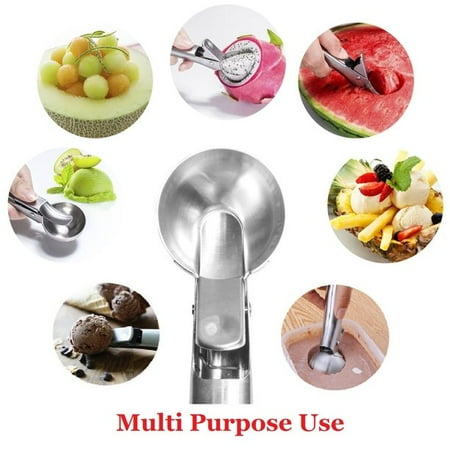 Ice Cream Scoops Easy Trigger Professional Stainless Steel Ice Cream Dipper for Fruits Cookie Dough and Water Melon Scoop Dishwasher Safe Solid and Durable
Ice Cream Scoops Easy Trigger Professional Stainless Steel Ice Cream Dipper for Fruits Cookie Dough and Water Melon Scoop Dishwasher Safe Solid and Durable