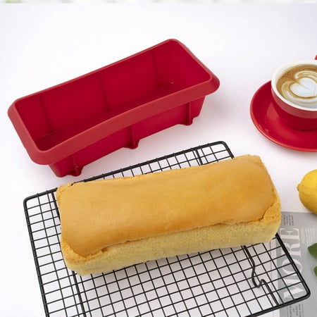 Rectangular Silicone Baking Mould Lightweight Reusable Easy Cleaning Pan For Jelly Roll Toast Scones