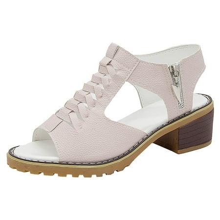 YUHAOTIN Female Cute Sandals with Back Strap Women Open Toe Ankle Strap Zipper Back High Heel Sandals Heel Sandal Footbed Sandals for Women Womens Dress Sandals Narrow
YUHAOTIN Female Cute Sandals with Back Strap Women Open Toe Ankle Strap Zipper Back High Heel Sandals Heel Sandal Footbed Sandals for Women Womens Dress Sandals Narrow