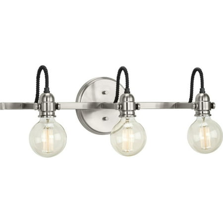 Axle Collection Three-Light Brushed Nickel Vintage Style Bath Vanity Wall Light
Axle Collection Three-Light Brushed Nickel Vintage Style Bath Vanity Wall Light
