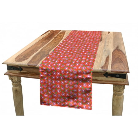 Spring Table Runner Continuous Pattern with Cheerful Flowers Dining Room Kitchen Rectangular Runner 3 Sizes by Ambesonne
Spring Table Runner Continuous Pattern with Cheerful Flowers Dining Room Kitchen Rectangular Runner 3 Sizes by Ambesonne