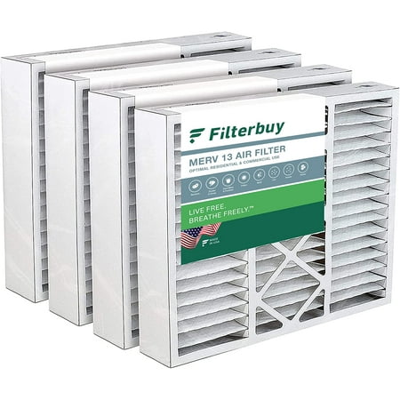 Filterbuy 16x20x5 MERV 13 Pleated HVAC AC Furnace Air Filters for Honeywell (4-Pack)
Filterbuy 16x20x5 MERV 13 Pleated HVAC AC Furnace Air Filters for Honeywell (4-Pack)