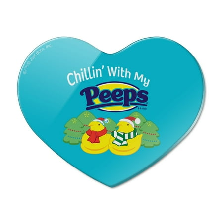 Chillin With My Peeps Christmas Holiday Season Heart Acrylic Fridge Refrigerator Magnet
Chillin With My Peeps Christmas Holiday Season Heart Acrylic Fridge Refrigerator Magnet