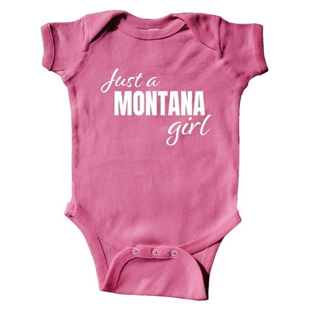 Inktastic Just a Montana Girl Born and Raised Gift Baby Girl Bodysuit