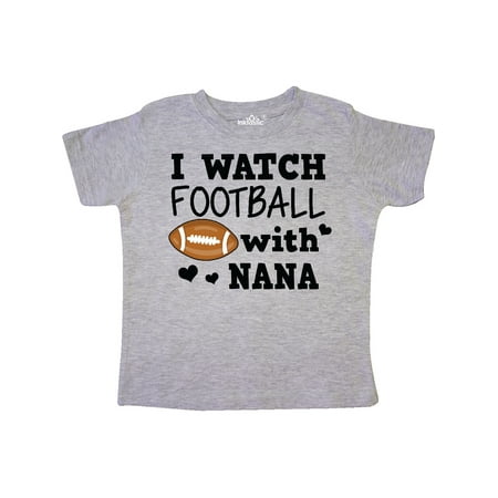 Inktastic I Watch Football with My Nana Gift Toddler Boy Girl T-Shirt
