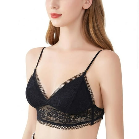 Women Seamless Sexy Bra Backless Lace Deep U Bralette Thin Cup Brassiere Black S-L
Women Seamless Sexy Bra Backless Lace Deep U Bralette Thin Cup Brassiere Black S-L