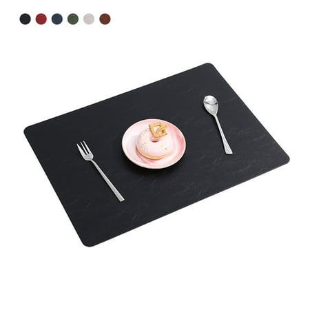 Placemat Nordic Faux Leather Table Protector Waterproof Desk Mat Solid Color Non-slip Pad for Home Hotel Black
Placemat Nordic Faux Leather Table Protector Waterproof Desk Mat Solid Color Non-slip Pad for Home Hotel Black