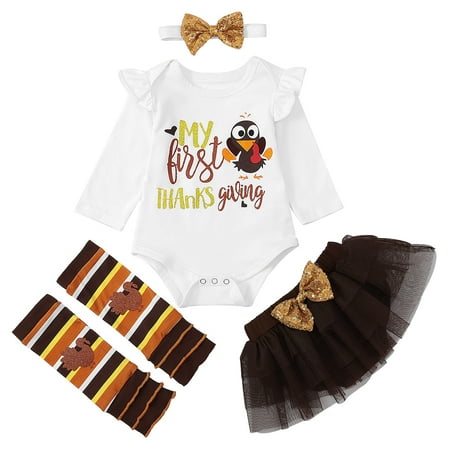 BULLPIANO My First Thanksgiving Infant Baby Girls Clothes Romper Top Bow Short Skirt with Headband Dress Outfit Set 0-18Months
BULLPIANO My First Thanksgiving Infant Baby Girls Clothes Romper Top Bow Short Skirt with Headband Dress Outfit Set 0-18Months