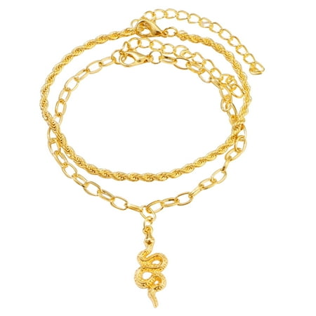 OOKWE Anklets Handmade Layered Snake Ankle Bracelets Personalized Gifts for Women Teen
OOKWE Anklets Handmade Layered Snake Ankle Bracelets Personalized Gifts for Women Teen