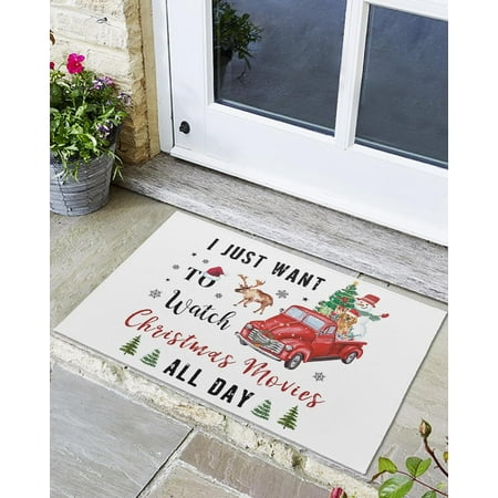 Indoor Outdoor Mats Truck with Christmas Tree Snowman and Dog Door Mat Non-Slip Absorbent Resist Dirt Entrance Mat Washable Welcome Mats for Entryway Low-Profile Floor Mats
Indoor Outdoor Mats Truck with Christmas Tree Snowman and Dog Door Mat Non-Slip Absorbent Resist Dirt Entrance Mat Washable Welcome Mats for Entryway Low-Profile Floor Mats