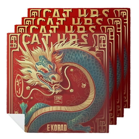 Facannap Dragon Theme Polyester Cloth Napkins for Hotel Home Banquet Atmosphere Embellishment Dining Table Kitchen Party Decor Reusable Machine Washable Fabric Events 6 PCS
Facannap Dragon Theme Polyester Cloth Napkins for Hotel Home Banquet Atmosphere Embellishment Dining Table Kitchen Party Decor Reusable Machine Washable Fabric Events 6 PCS