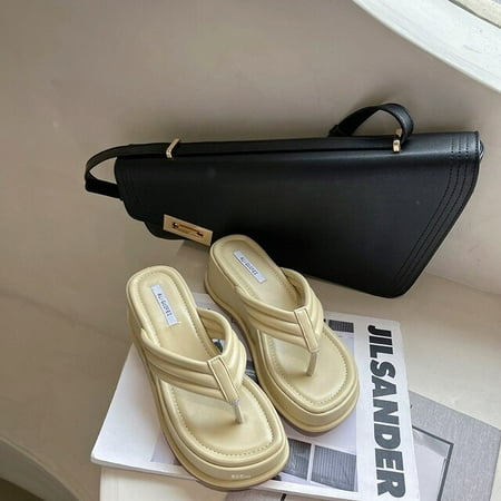 Summer Platform Women Slippers Clip Toe Slip On Shoes Ladies Casaul Wedges Female Outdoor Party Slides White sandalias mujer
Summer Platform Women Slippers Clip Toe Slip On Shoes Ladies Casaul Wedges Female Outdoor Party Slides White sandalias mujer