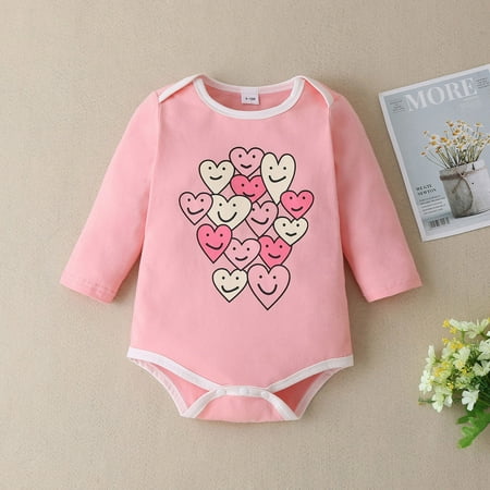 Simplmasygenix Infant Jumpsuit Clearance Travel Essentials Baby Girls Valentine Love Heart Smiling Face Printing Bodysuit Romper
Simplmasygenix Infant Jumpsuit Clearance Travel Essentials Baby Girls Valentine Love Heart Smiling Face Printing Bodysuit Romper