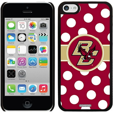 Boston College Polka Dots Design on iPhone 5c Thinshield Snap-On Case by Coveroo