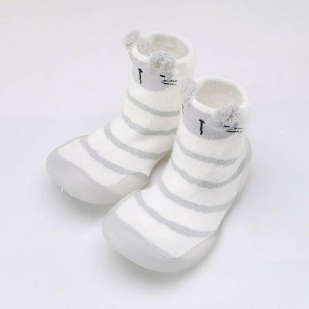 Baby Socks with Non-slip Soles Infant Sock Newborn Floor Socks Shoes Anti Slip Soft Sole Sock White Striped Mouse 24/25 Yards
Baby Socks with Non-slip Soles Infant Sock Newborn Floor Socks Shoes Anti Slip Soft Sole Sock White Striped Mouse 24/25 Yards