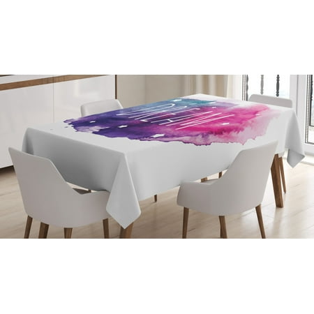 Dream Tablecloth Word Stars on Hand Drawn Watercolor Style Brush Paint Background Rectangular Table Cover for Dining Room Kitchen 52 X 70 Purple Pink Slate Blue White by Ambesonne
Dream Tablecloth Word Stars on Hand Drawn Watercolor Style Brush Paint Background Rectangular Table Cover for Dining Room Kitchen 52 X 70 Purple Pink Slate Blue White by Ambesonne