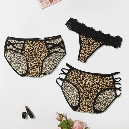 QIPOPIQ Underwear for Women Plus Size Leopard Print Translucent Sheer Lace Tank Lace Sexy Underpant Panties
QIPOPIQ Underwear for Women Plus Size Leopard Print Translucent Sheer Lace Tank Lace Sexy Underpant Panties