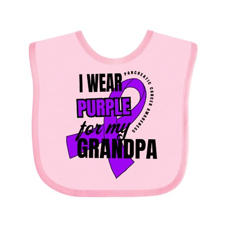Inktastic I Wear Purple For My Grandpa Pancreatic Cancer Awareness Gift Baby Boy or Baby Girl Bib 
Inktastic I Wear Purple For My Grandpa Pancreatic Cancer Awareness Gift Baby Boy or Baby Girl Bib