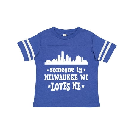 Inktastic Milwaukee Wisconsin Someone Loves Me Gift Toddler Boy or Toddler Girl T-Shirt
Inktastic Milwaukee Wisconsin Someone Loves Me Gift Toddler Boy or Toddler Girl T-Shirt
