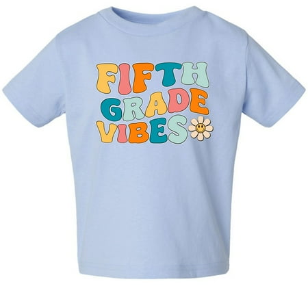 Wild Bobby Fifth Grade Vibes | Cute Trendy First Day of School Toddler Crew Graphic T-Shirt
Wild Bobby Fifth Grade Vibes | Cute Trendy First Day of School Toddler Crew Graphic T-Shirt